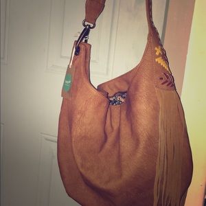 Steven by Steve Madden Leather Fringe Purse